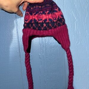 BULA Kids' Pink and Blue Knit Winter Hat
